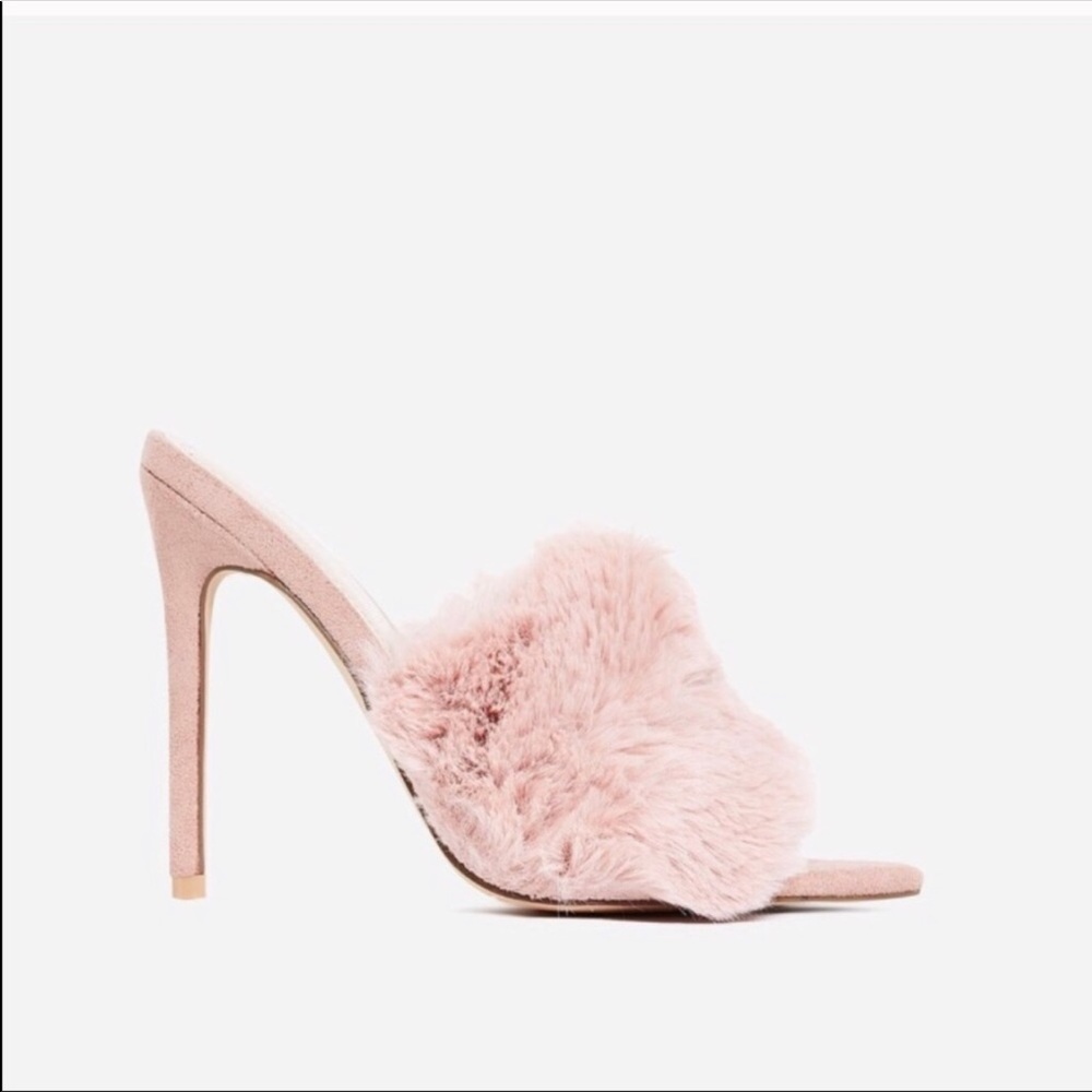 Cape Robbin savage pink faux fur mule - Picture 5 of 5